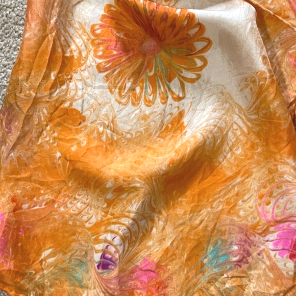 Burmel Original Vintage Signed Scarf 100% Silk Japan - Picture 7 of 13